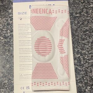 Neenca Pink and White Knee Brace, youth/ XS